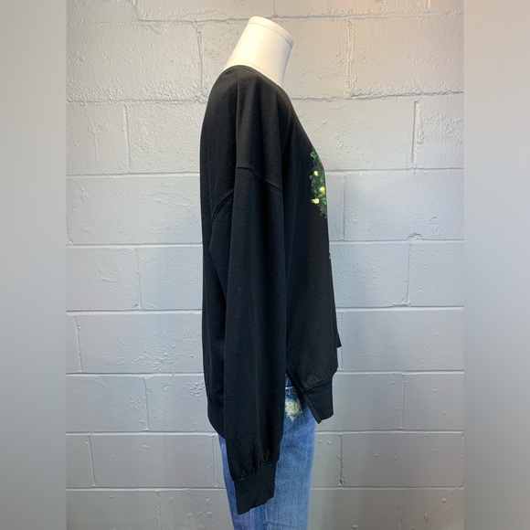 National Lampoons Christmas Vacation Black Lightweight Women's Sweatshirt XL - Picture 3 of 6